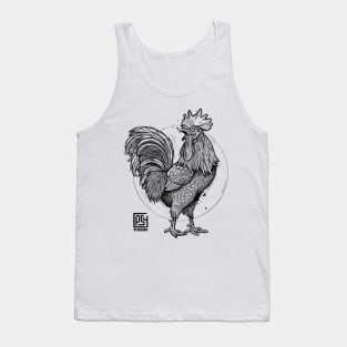 Rooster Sketch Tank Top